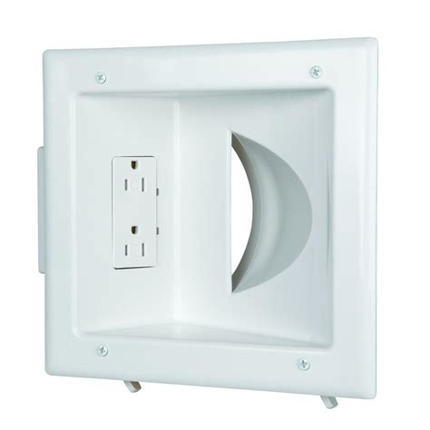 electrical box for recessed outlet|recessed electrical outlet home depot.